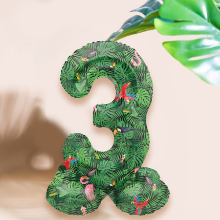 Foliecijfers 0 t/m 9 op Standaard - Jungle