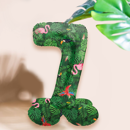 Foliecijfers 0 t/m 9 op Standaard - Jungle