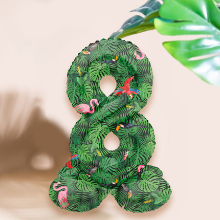 Foliecijfers 0 t/m 9 op Standaard - Jungle