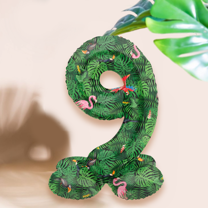 Foliecijfers 0 t/m 9 op Standaard - Jungle