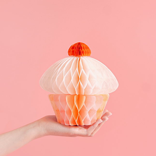 honeycomb cupcake