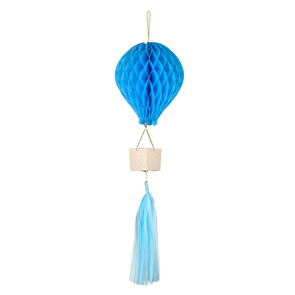 honeycomb met doosje eronder in de vorm van een luchtballon