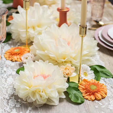 Bloemdecoraties Créme - 5 stuks
