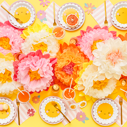 Bloemdecoraties Créme - 5 stuks