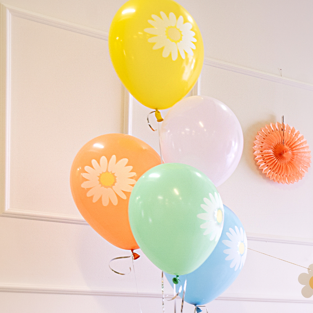 pastel madeliefjes ballonnen