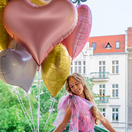 rose gouden hart ballon