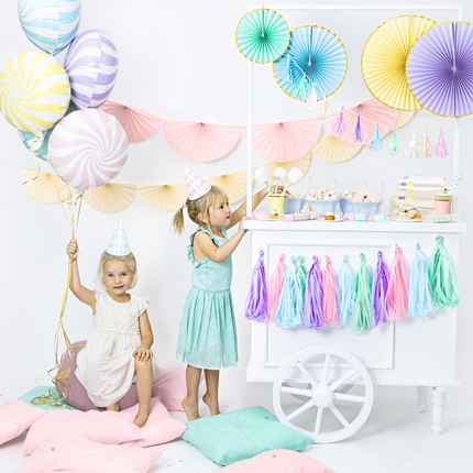 pastel snoepjes versiering kinderfeestje