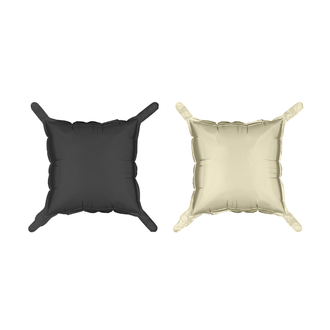 Backdrop - Zwarte & Beige Ballonnen