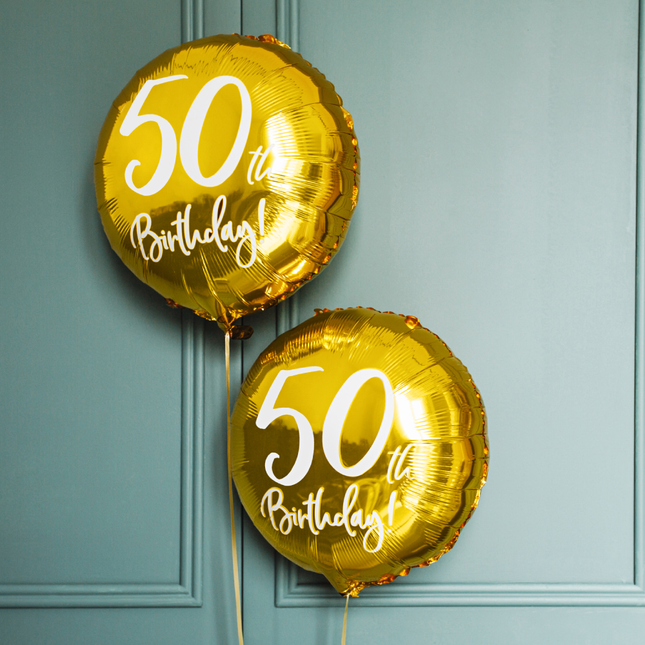 Folie ballon 50th Birthday - 45 centimeter