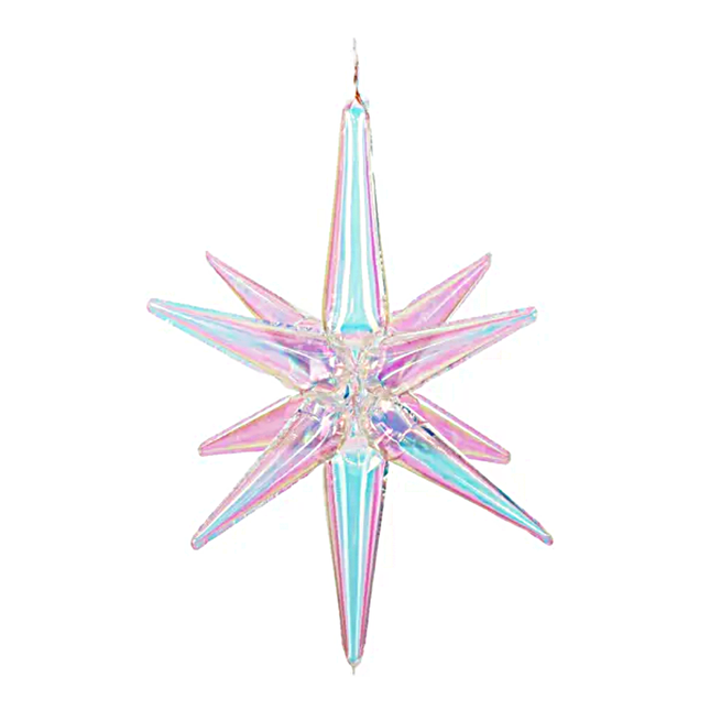 iridescent 3d ster ballon