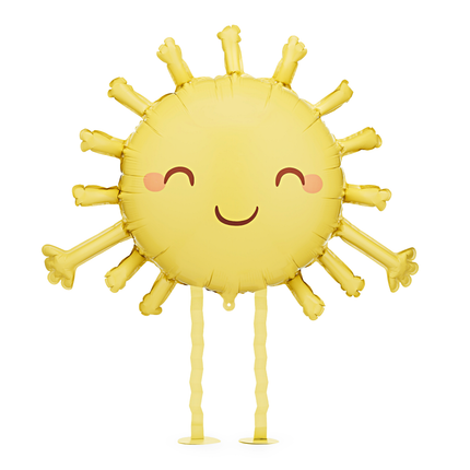 gele ballon zon