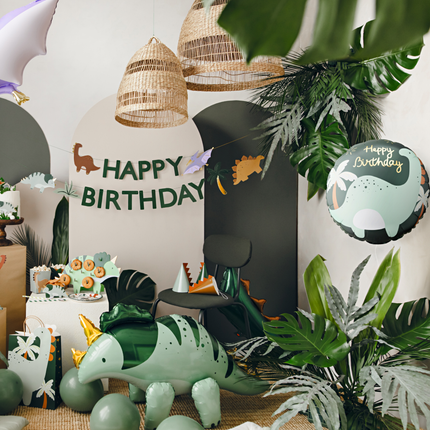 Folieballon Happy Birthday - Dino