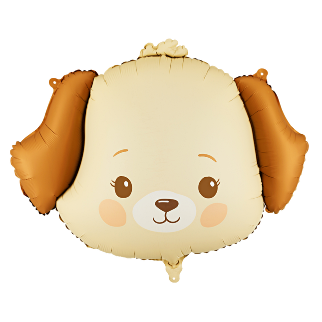 Folieballon Hond – Beige & Bruin – 63 CM