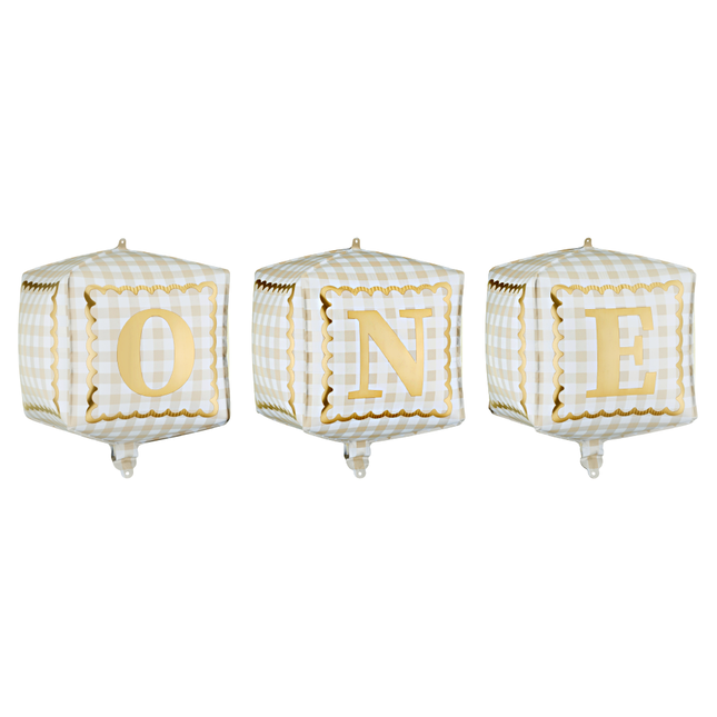 Folieballonnen Kubus - 'One'