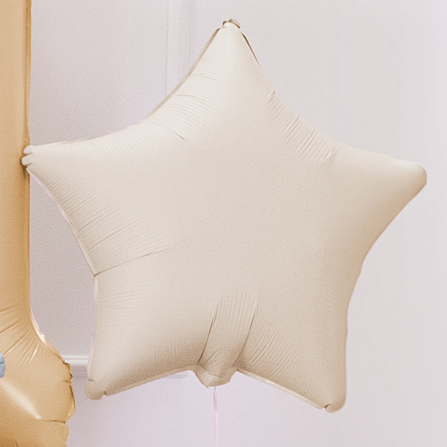 beige ster ballon