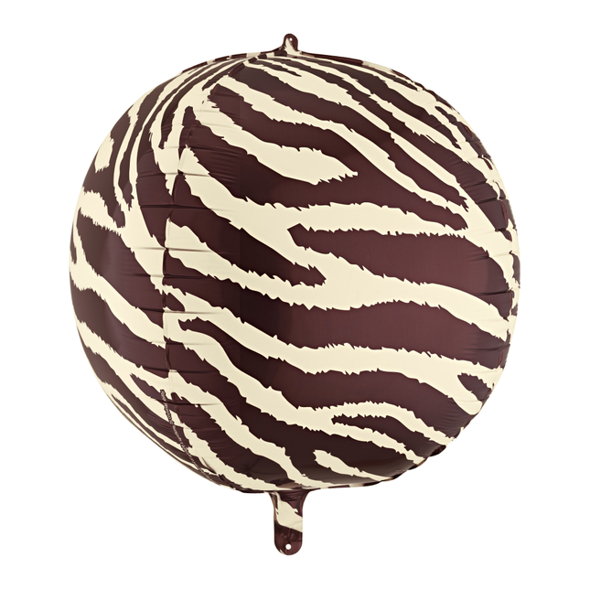 Ronde Folieballon - Zebra