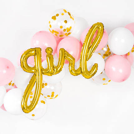 gouden folieballon girl