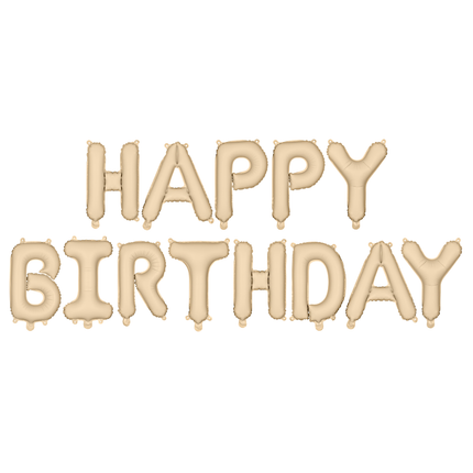 Happy Birthday 340 CM - Beige