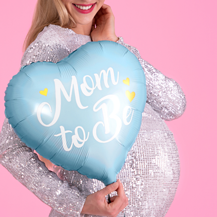 blauwe ballon mom to be