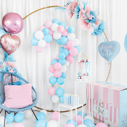 gender reveal versiering