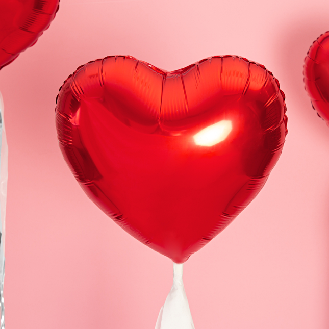 Folieballon - Rood Hart