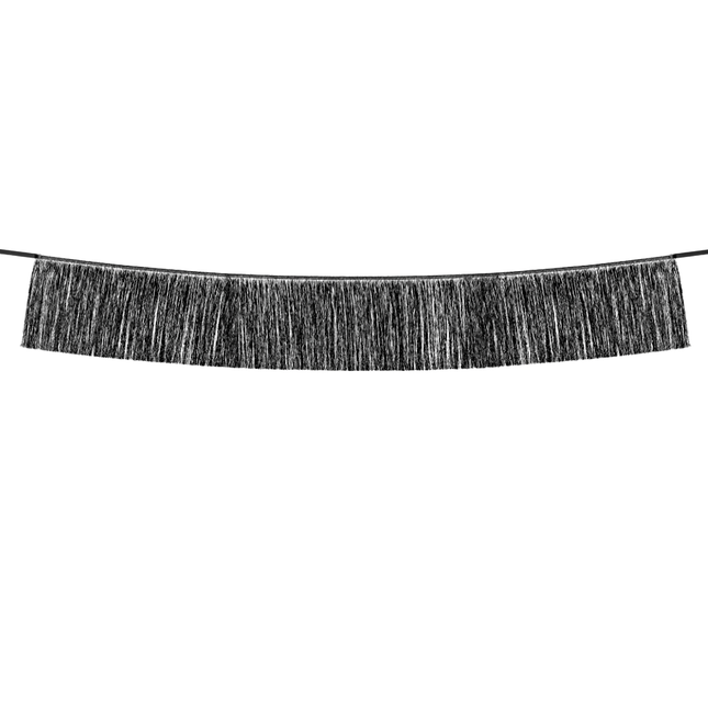 Zwarte tassel slinger