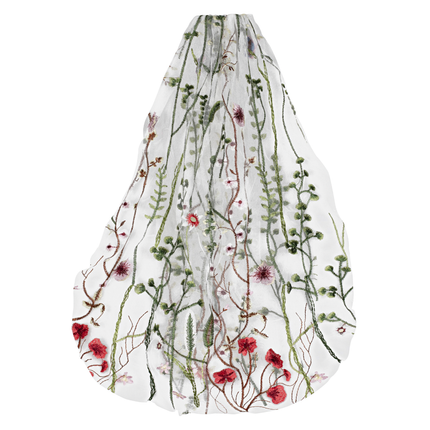 Sluier met bloemen
