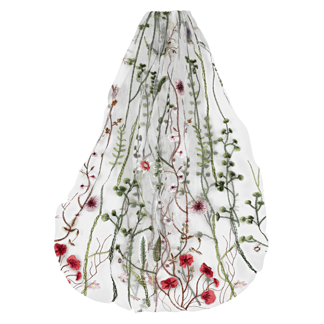 Sluier met bloemen