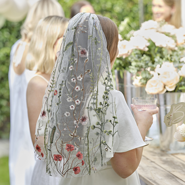 Sluier met bloemen