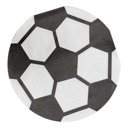 servetten in voetbal thema