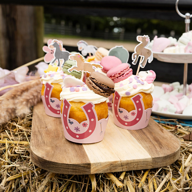 cupcake versiering paard