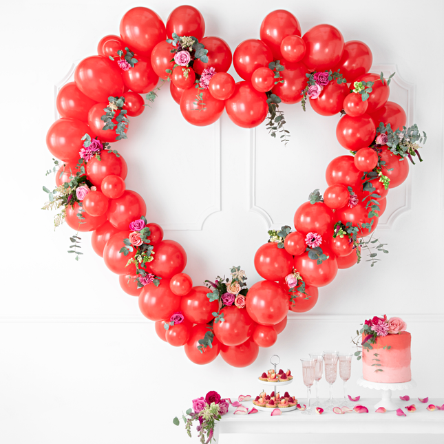 ballonnenboog hart rood