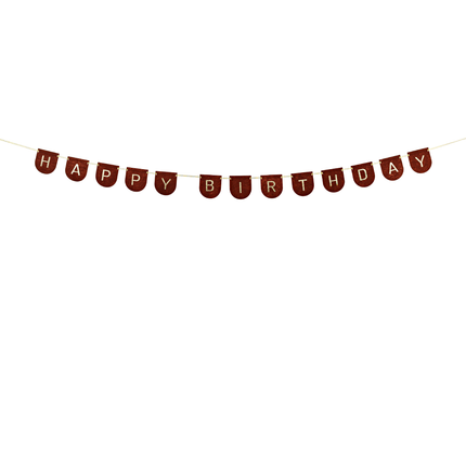 Stoffen Slinger - Happy Birthday Bruin