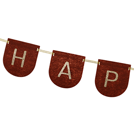 Stoffen Slinger - Happy Birthday Bruin