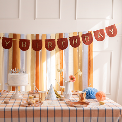 Stoffen Slinger - Happy Birthday Bruin