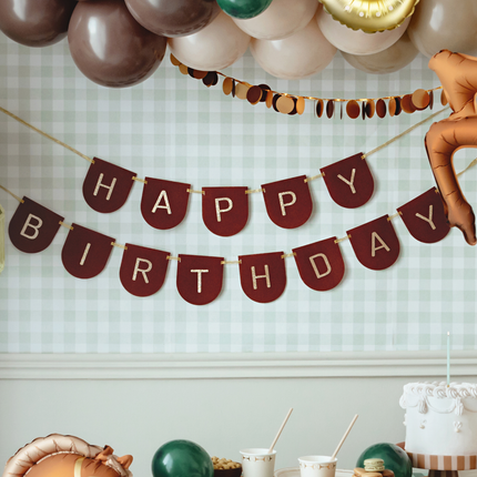 Stoffen Slinger - Happy Birthday Bruin