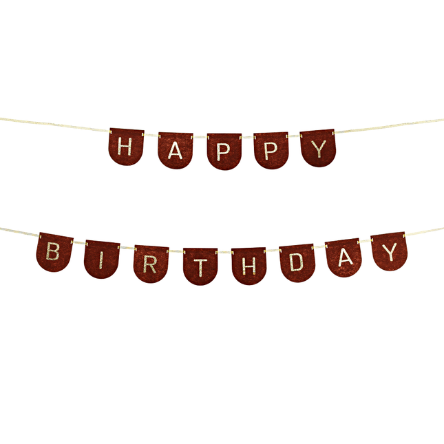 Stoffen Slinger - Happy Birthday Bruin