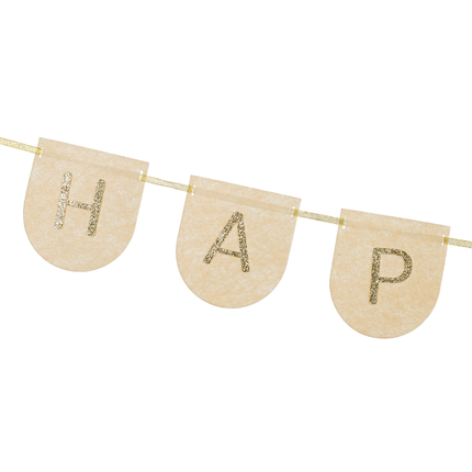 Stoffen Slinger - Happy Birthday & Madeliefjes