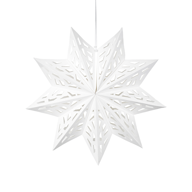 witte papieren ster