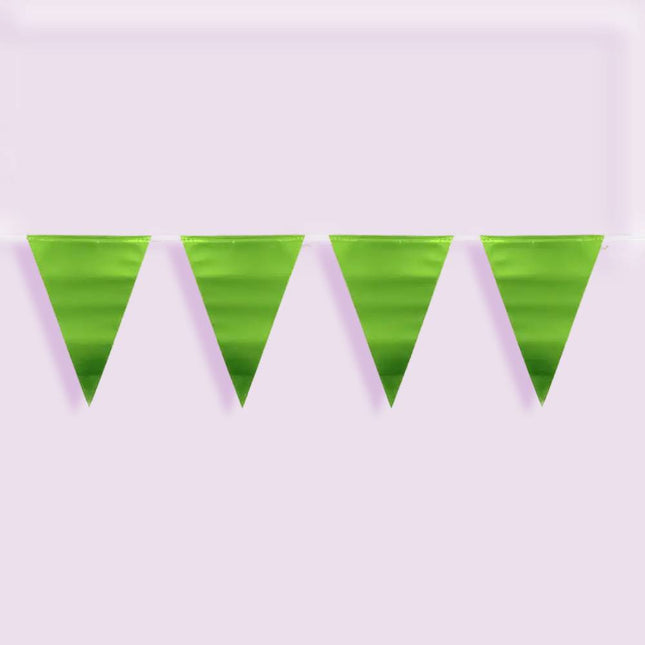 Groene slinger met metallic kleuren