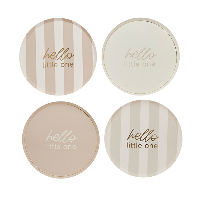 Beige Bordjes Gestreept - Hello Little One