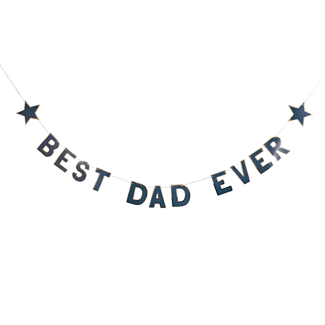 Slinger best dad ever in het blauw en goud