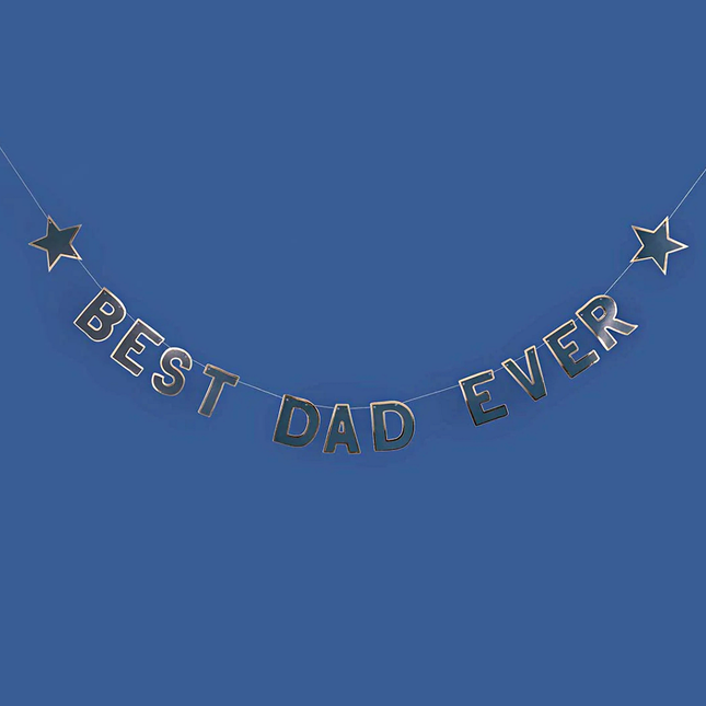 Slinger best dad ever in het blauw en goud