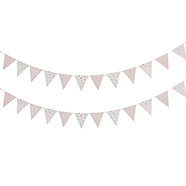 Slinger met roze en witte madeliefjes