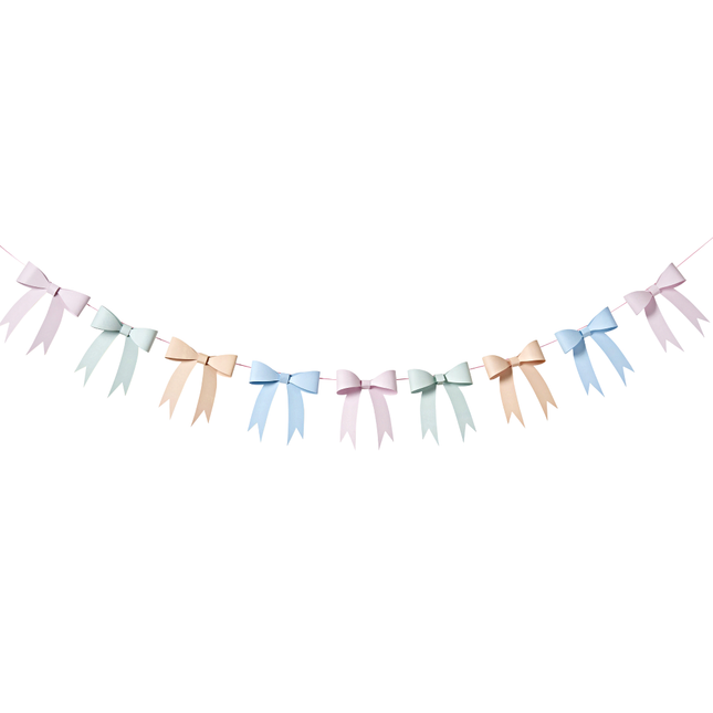 slinger met pastel strikjes