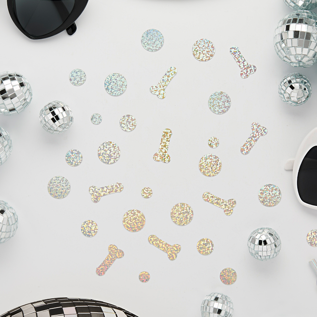 iridescent confetti vrijgezellenfeest