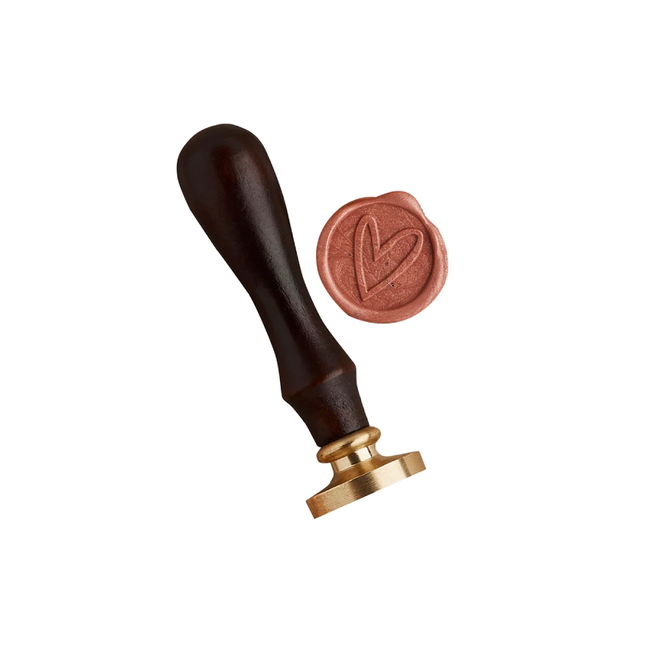 wax stempel met hartje