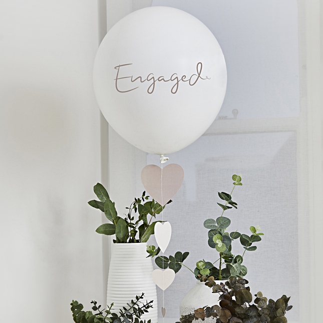 ballon engaged wit en goud