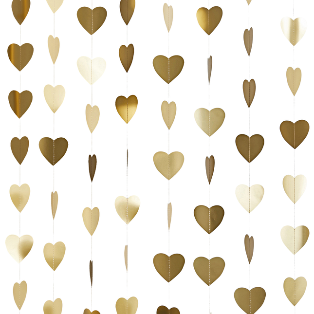 gouden hartjes backdrop
