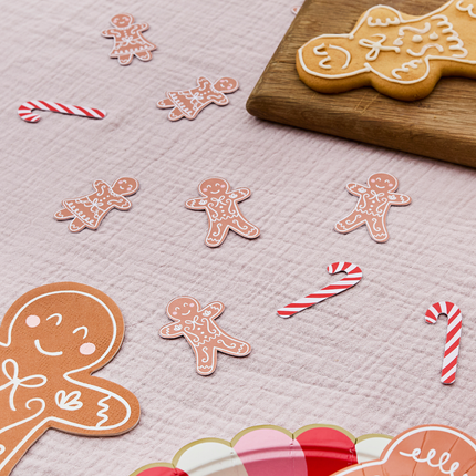 confetti gingerbread mannetjes en zuurstokken